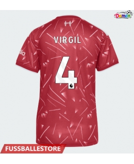 Günstige Liverpool Virgil van Dijk #4 Heimtrikot Damen 2026-27 Kurzarm
